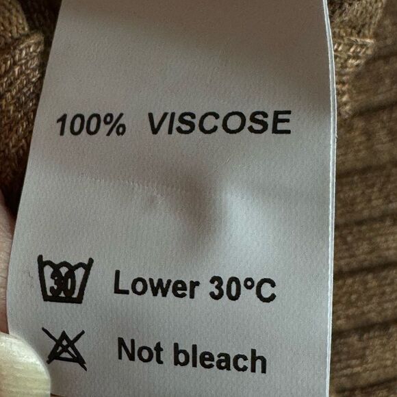 SNDYS Dress Womens Size Small Coffee Ribbed Sweater Bodycon Mini Mock Neck‎ New - Picture 9 of 15